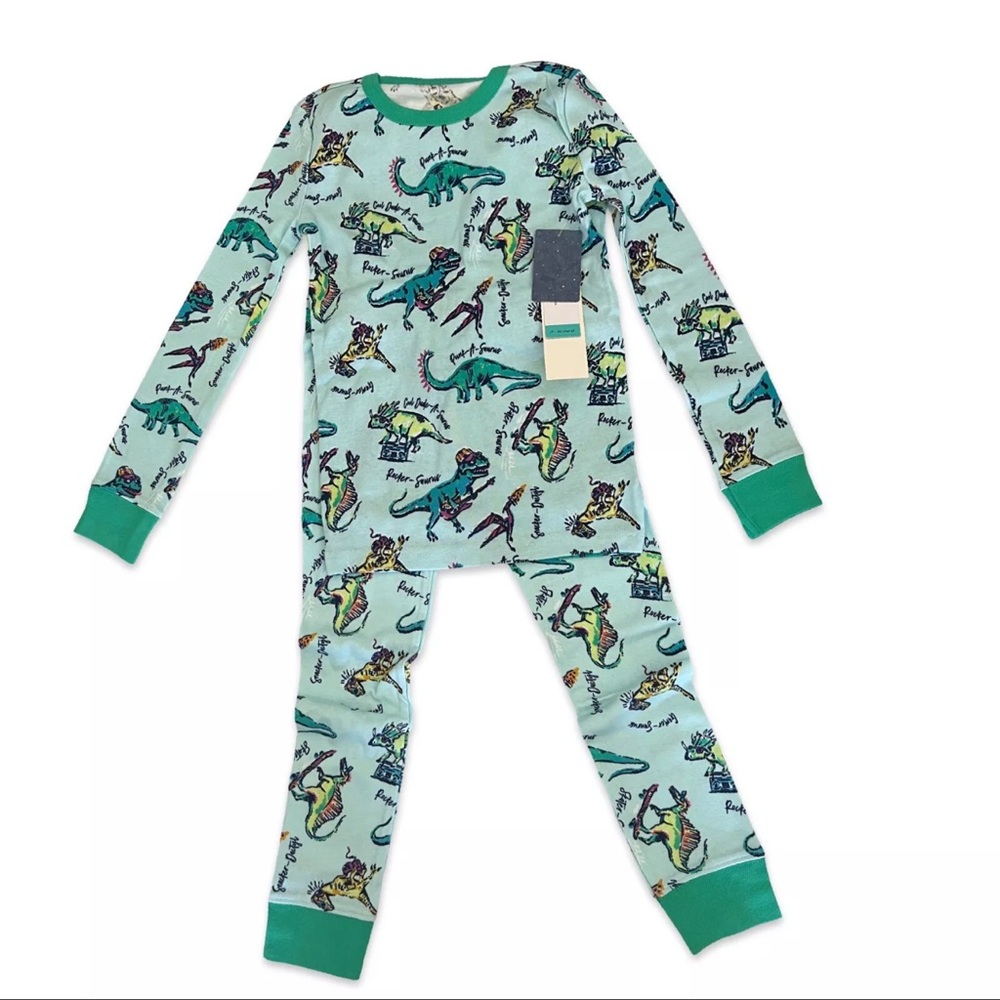 NWT Stitch Fix Kids‎ Boys 100% Cotton Long Sleeve Pajama Set Fall Winter